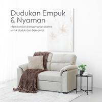 Gambar Informa Cloud Sofa Bed - Krem Indico Sofa Lipat Tempat Tidur Lipat Sofa Minimalis Sofa Santai dari Informa Indonesia Kab. Bekasi 2 Tokopedia