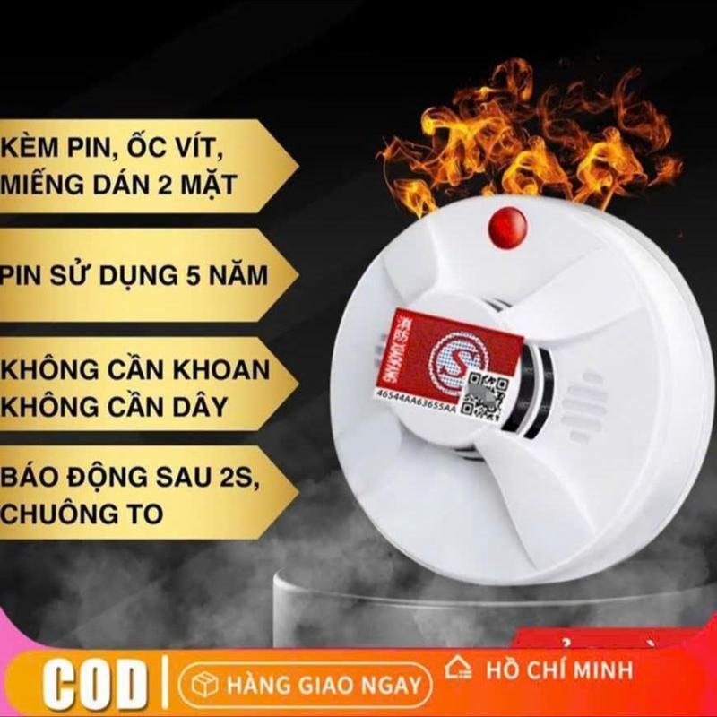 Chuông Báo Cháy Cảm Biến Khói Không Dây , Chuông Báo Động Báo Khói Tự Động Dùng…
