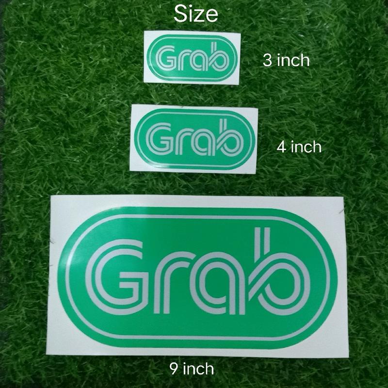 Sticker Grab 3 variation size Grab Sticker - TikTok Shop Malaysia