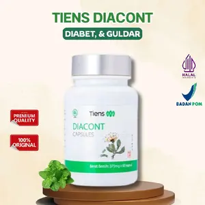 TIENS Diacont Capsules Kapsul Labu China Obat Herbal Cina Suplemen Diabetes Kering dan Basah
