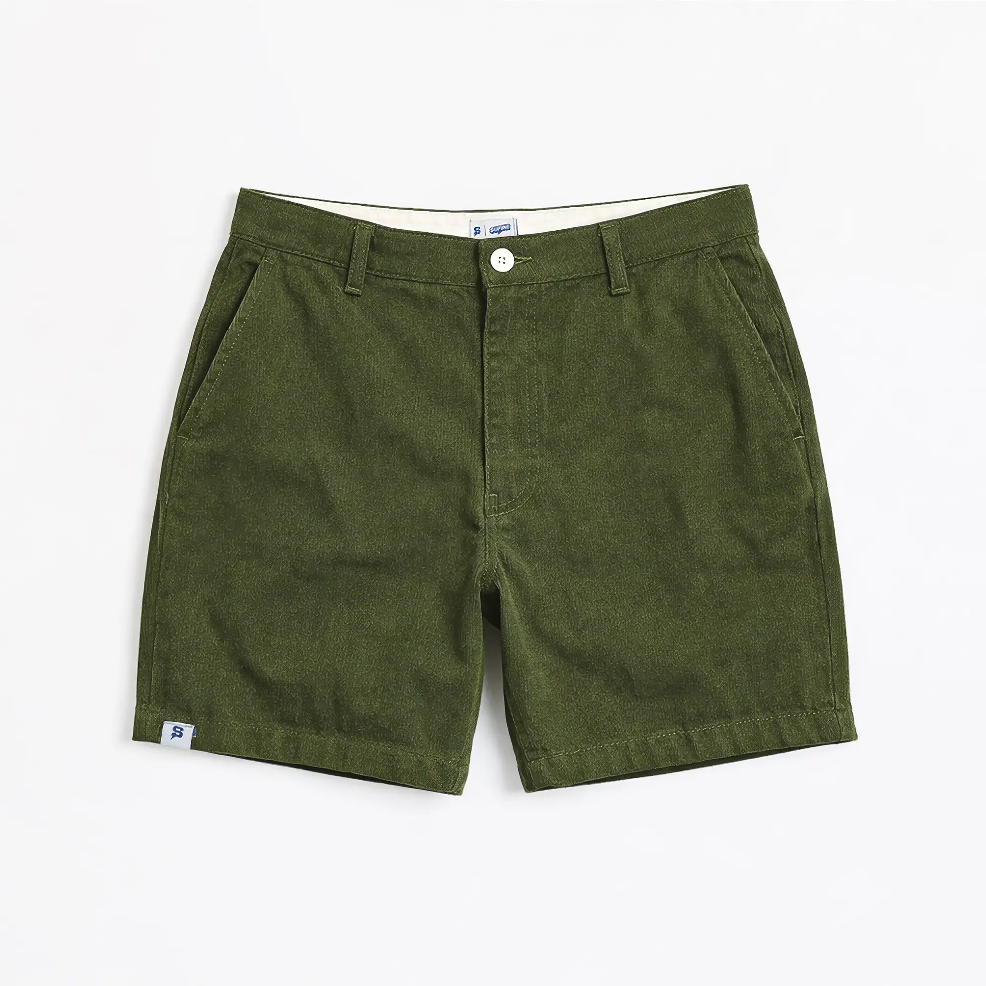 Whick & Co - Chinos Pendek Katun Twill Premium Pria ARMY