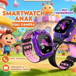 The New Kids' 2G Smartwatch Z6-Q19 Pilihan Model Standaratau Edisi Terbatas dengan Kamera HD Putar 360° DualKamera Bisa di putar Kartu SIM IM3360 Derajat Jam Tangan Anak-Anak
