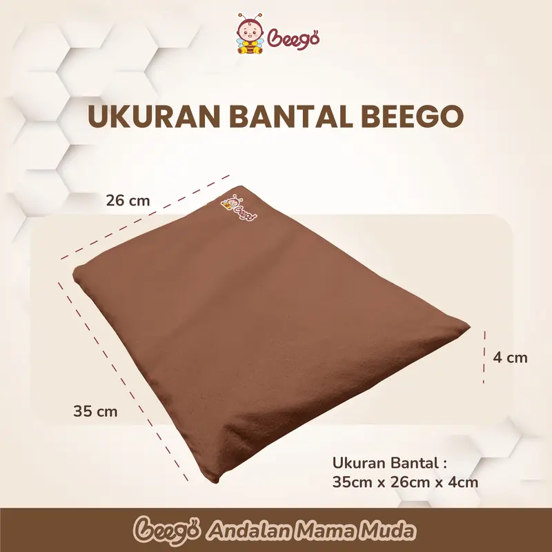 Bantal Anti Peyang Beego Kulit Kacang Ijo Bayi Bunda 2