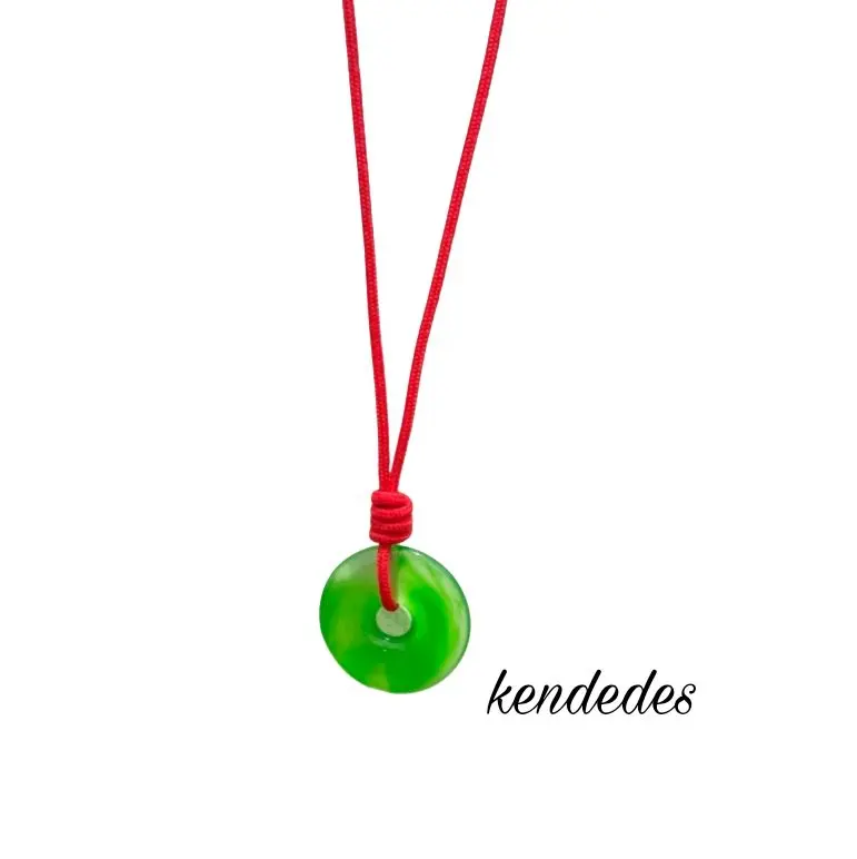 Bisa Cod Kalung Tali Bandul Liontin Giok Dari Resin