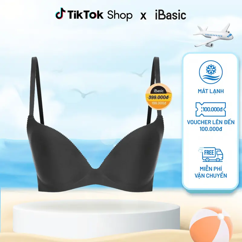 Áo ngực mút vừa iBasic không đường may lazercut BRAW033 Women Nữ 0