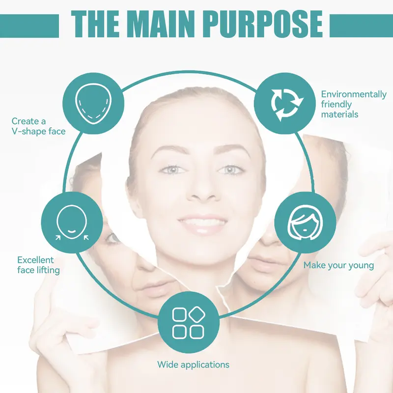 【HOT SALE】 Stiker Wajah Anti Kerut Waterproof Instant Face Lift Tape - Pelangsingan Wajah Cepat 40pcs 3