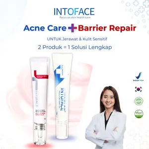 INTOFACE Acne & Barrier Balm Set|Solusi Jerawat & Kulit Kering | Duo Balm Acne + Barrier | Perbaiki Rusak & Cegah Bekas | BPOM