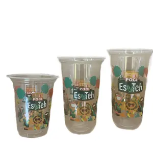 Cup Minuman EsTeh Poci 12oz / 16oz oval/22oz oval
