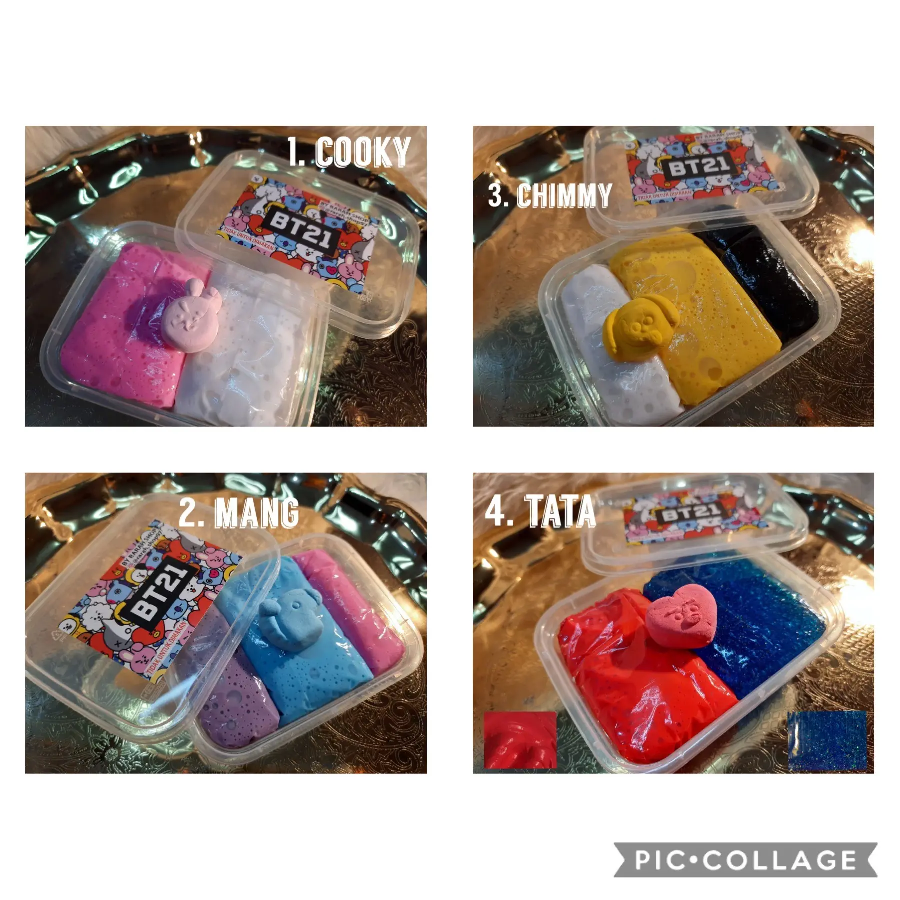 slime mainan karakter BT21 toys