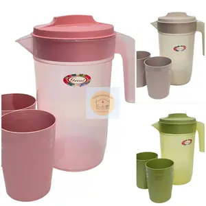 Teko Eskan Rei 1 Liter 2 Gelas 3in1 Teko Air Plastik Teko Minum Plastik Free Gelas Teko Great