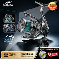 Gambar [OFFICIAL] SeaHunter TURBO MAX Reel Spinning 12+1 Bearing Stainless Steel Full Super Slow Oscillation Drag 15KG Carbon Body Power Handle Knob CNC Spool Aluminium CNC Taper Reel Pancing Air Laut Air Tawar - 2000 dari SeaHunter Indonesia Kab. Tangerang 1 Tokopedia