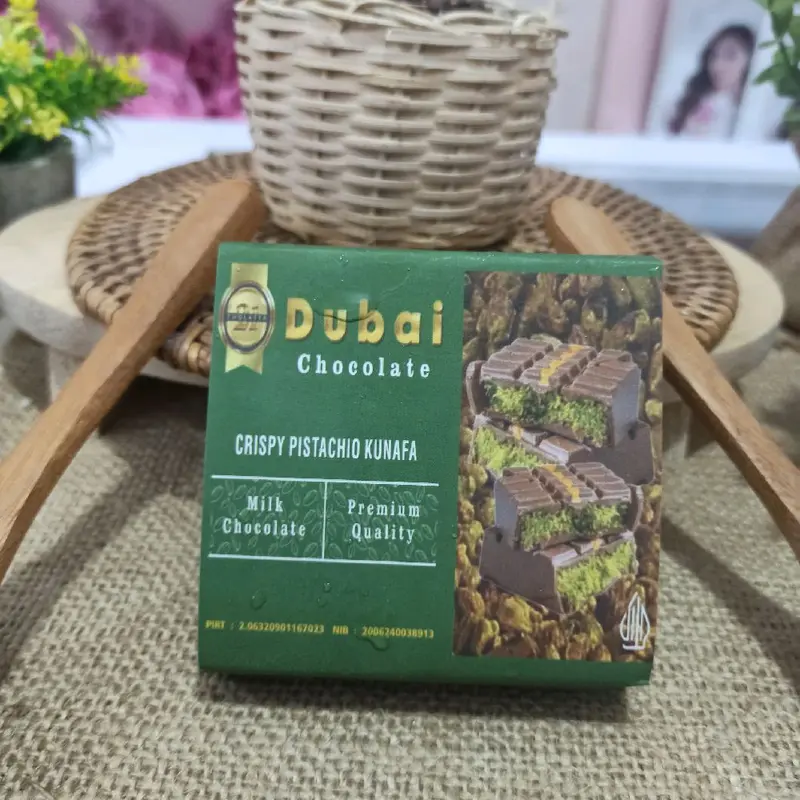 Coklat Dubai C21 Hijau | Dubai Chocolate C21 | Pistachio Kunafa Cokelat viral 3
