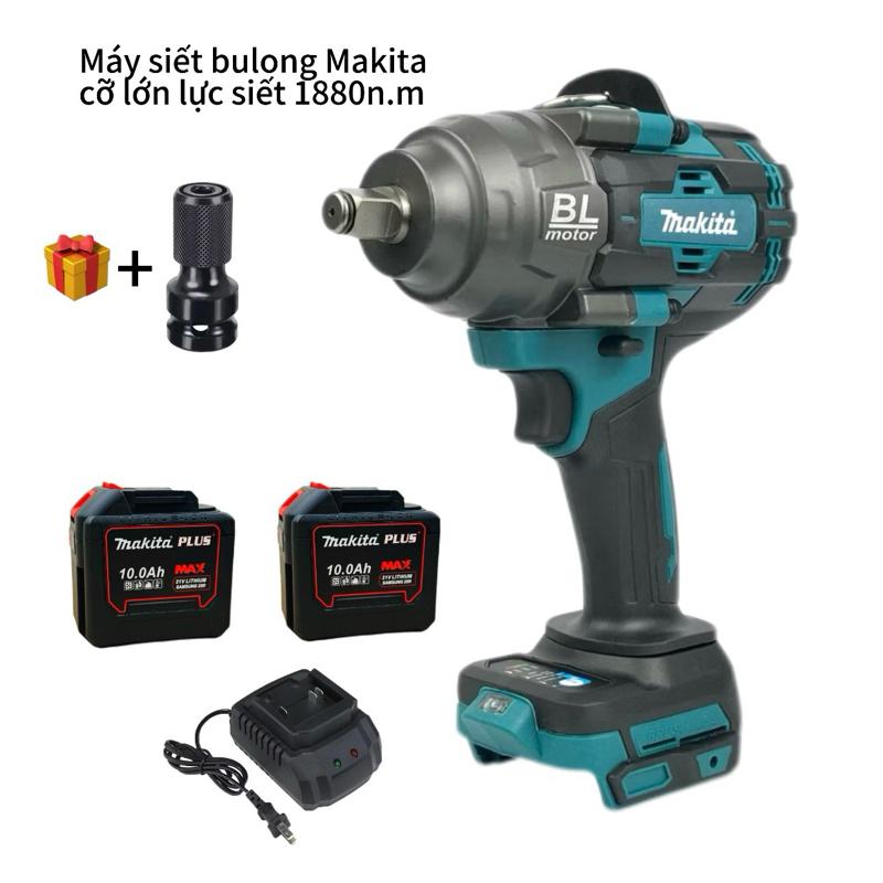 Máy Siết Bulong Makita Lực Lớn 1880n.m đầu đặc 1 2- chuyên mở ốc oto tải nhỏ ốc xe tay ga ốc lồng máy giặt ốc máy cày ... - động cơ không than lõi đồng - sử dụng chân pin phổ thông M21 - bảo hành 12 tháng