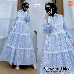 FATIMAH GAMIS RENDA KATUN PREMIUM gamis maroko style