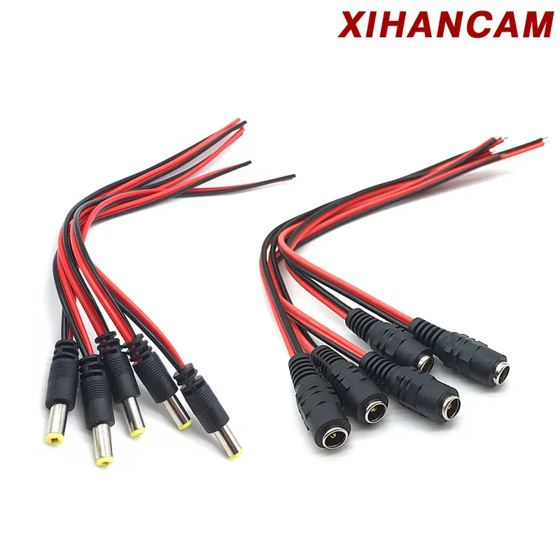 XIHANCAM Konektor Jack DC Male Female Konektor CCTV Ke CCTV Jack Sambungan Konektor Kabel DC CCTV 1