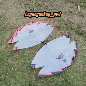 Layangan papiran viral siap terbang full fiber 1 meter