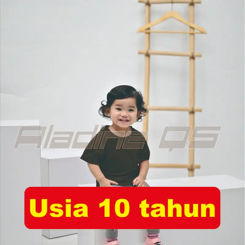 warna coklat tua, kaos oblong bahan katun combed 30s lengan pendek untuk anak-anak pria dan wanita. Harga Bakul, cocok untuk jualan lagi seperti Dropship. 4