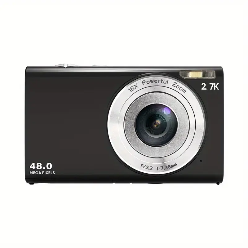 High-Definition Digital Camera, Portable Camera with Lanyard, Auto Focus, Simple Operation for Taking Photos And Recording Videos, Two Styles (Bare Body And with 32G Memory Card) Holiday Gift, The Best Gift for Friends