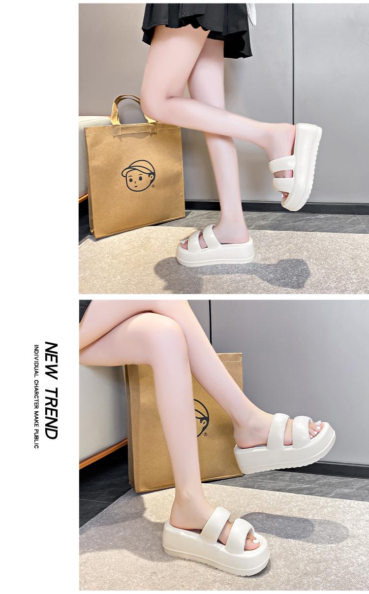 Product Introduction of Dép Cao Gót, Đế Dày, Màu Pastel Dành Cho Nữ, Dép Lê Mùa Hè, Không Trơn Trượt, Có Thể Đeo Ngoài Trời, Phong Cách Mới, 0000 17
