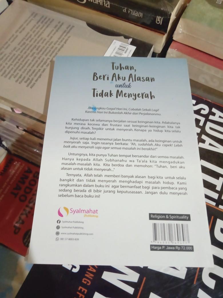 Product Introduction of Buku Motivasi TUHAN BERI Aku ALASAN untuk Tidak Menyerah 7