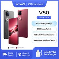 Gambar vivo V50 5G (12/512) Rounded-edge Design, ZEISS Group Potrait, 6000mAh Battery+90W Flashcharge, IP68+IP69, vivo AI - Solid Black dari vivo Indonesia Kab. Tangerang 2 Tokopedia