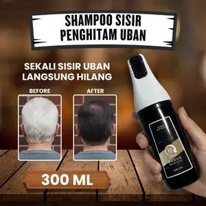 MPI Pewarna Rambut Black Hair Dye Menghilangkan Uban Hair Coloring Shampoo Dengan Sisir Besar Pewarnaan