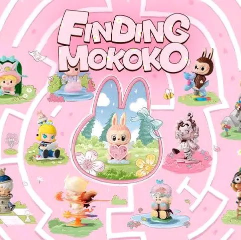 Finding Mokoko Figure labubu hirono dimoo molly skullpanda 1