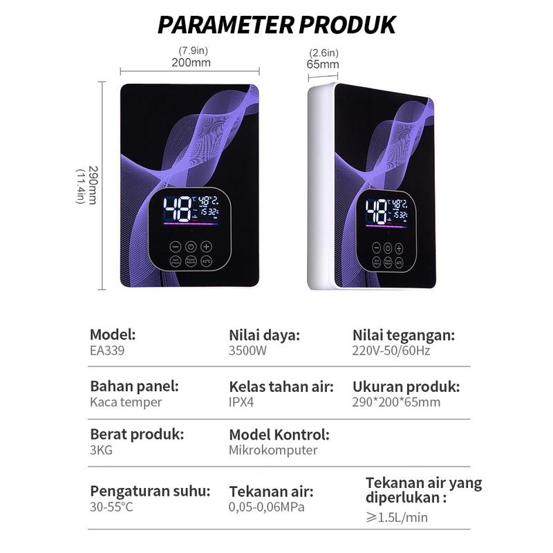 Product Introduction of Water heater / pemanas air listrik hemat energi untuk kamar mandi anda / pemanas air listrik instan-nikmati air hangat 33