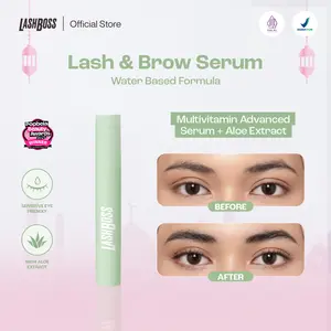 LashBoss Serum Bulu Mata dan Alis untuk Mata Sensitif - Lash and Brow Serum for Sensitive Eyes (Gel-Based) - Serum Penumbuh Bulu Mata dan Alis untuk Mata Sensitif Membantu Perawatan Bulu Mata Perawatan Eyelash Tanpa Maskara Treatment