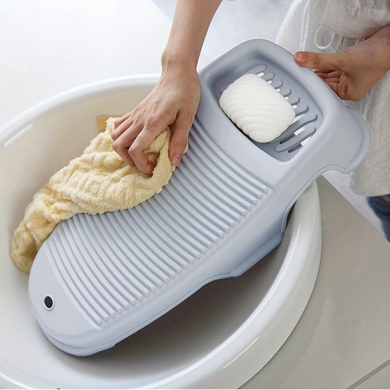 Washboard with Soap Box - Effective Laundry Cleaning Tool for Home, Scrubbing Socks and Underwear,  Supplies - Durable, Space-Saving, Easy to Clean, and Convenient Household Cleaning Essential 3