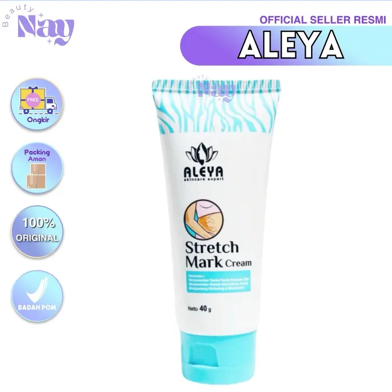 ALEYA STRETCHMARK CREAM KRIM STRETCH MARK CREAM PENGHILANG BEKAS LUKA STRETCH MARK BY ALEYA SKINCARE EXPERT 0