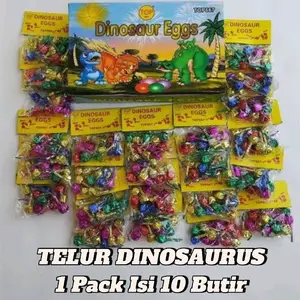 Mainan Anak Telur Dinosaurus Eggs - 1 Dus Isi 24 x 12 Butir, Mainan Anak-anak - Toys