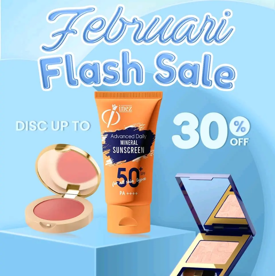 inez kosmetik flash sale up to 30% - 25 febuari 2025