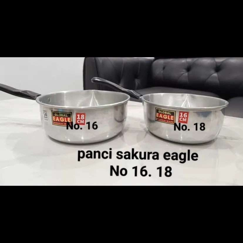 Panci Sakura 16cm,18 cm/Panci Air Rebus Merek Eagle(Tanpa TUTUP)