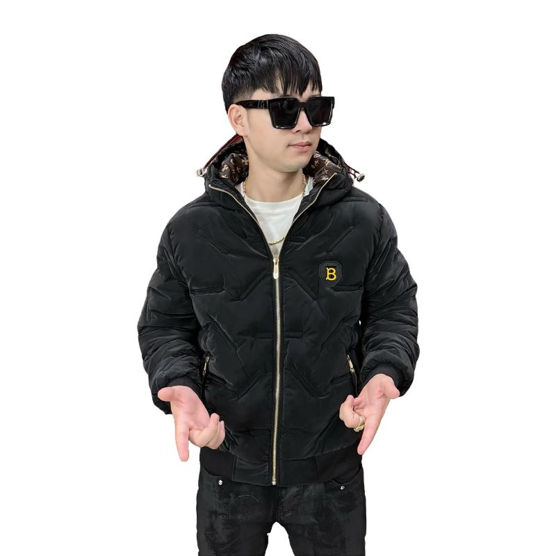 DEAL MỞ BÁN Áo Phao Nam Chữ B Phối Lót Trong Hoạ Tiết Trần Bông 3 Lớp 2025 Women Jacket Có Túi aophao aokhoac