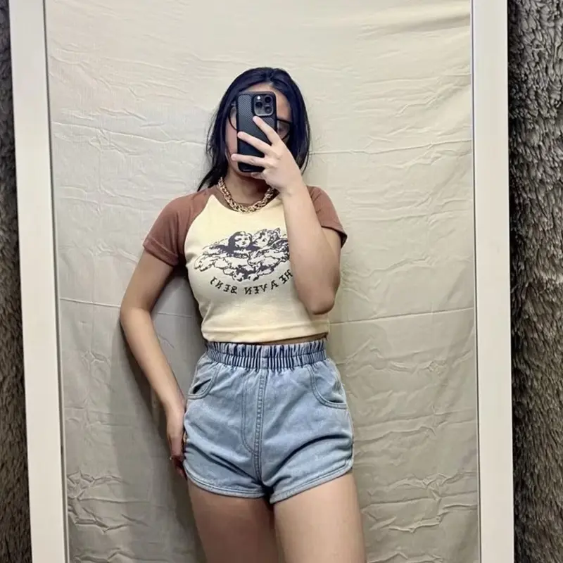 ￼Heaven Sent Crop Top Bahan RIB Fit L 2