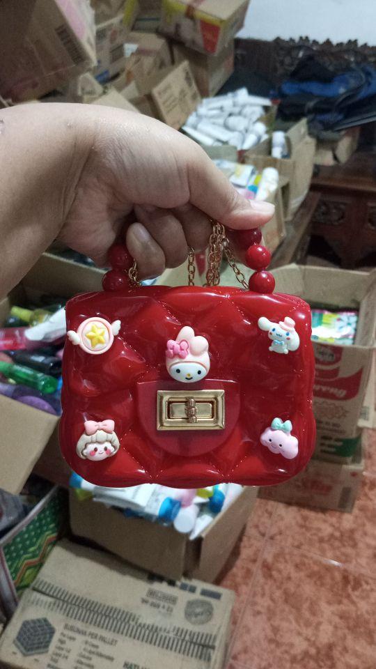 Product Introduction of ( Cek Warna Chat Dulu ) Slingbag Mini Jelly Glossy Karakter Sling Bag Rantai Tas Selempang Jinjing Anak ( Tidak Request Dikirim Random ) 59