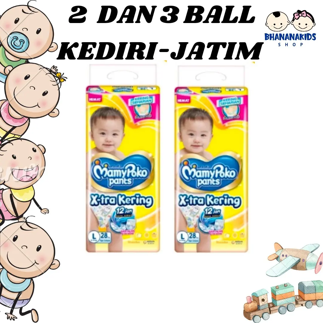 (jatim 2ball dan 3ball) mamypoko dan popok merk lain size lengkap Bayi Diaper Newborn Popok