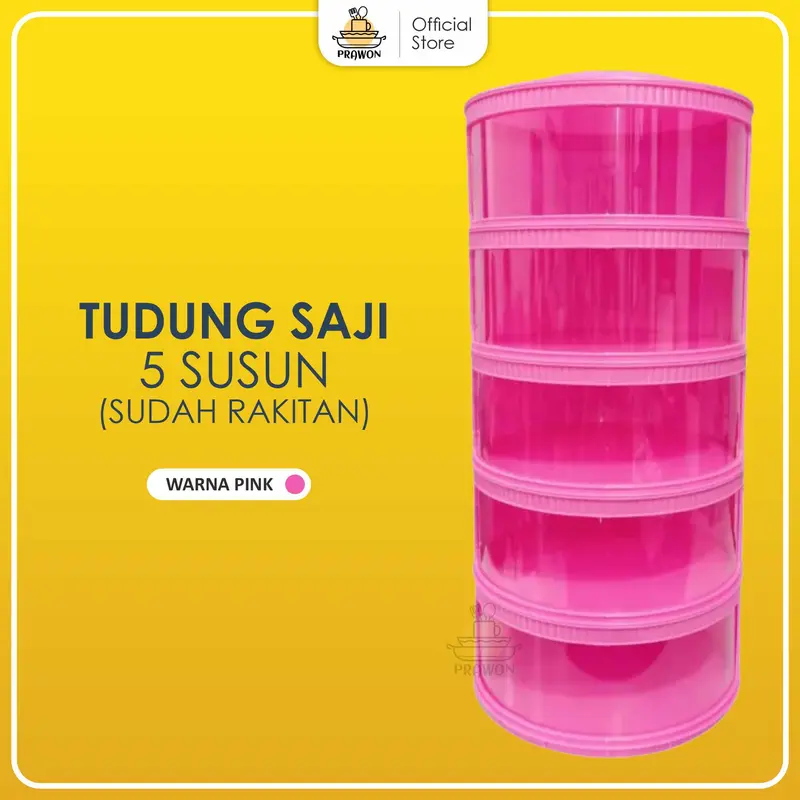 TUDUNG SAJI FOOD STORAGE PENYIMPAN MAKANAN ESTETIK 5 SUSUN RAKITAN 6