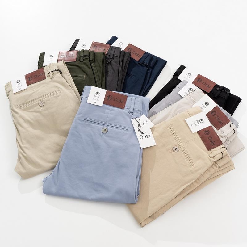 Quần Kaki Nam Nhiều Màu đẹp DKC Quần Kaki Túi Chéo nam dáng đứng Chất vải Cotton Thun co giãn thoáng mát - DOKI