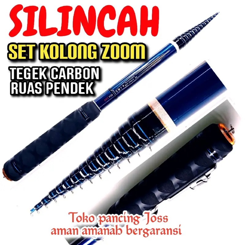 Tegek kolong zoom silincah 180 270 360 450 sudah zoom purus Jig joran tegek Pancing 4
