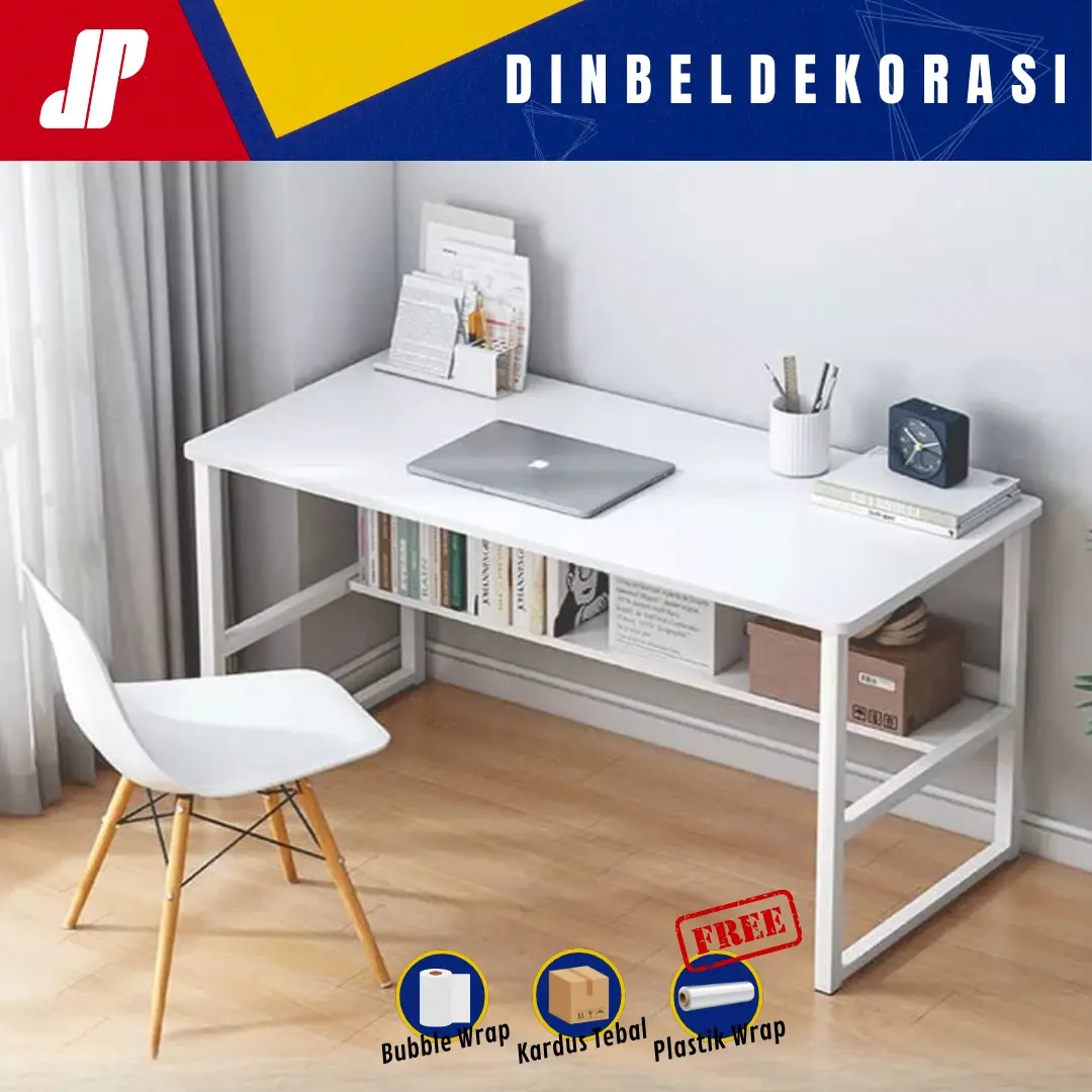 Meja Kerja Susun Ukuran 80x40cm dan 120x45cm / Meja Makan / Meja Komputer / Meja Gaming / Meja Kantor / Meja Rias Panjang