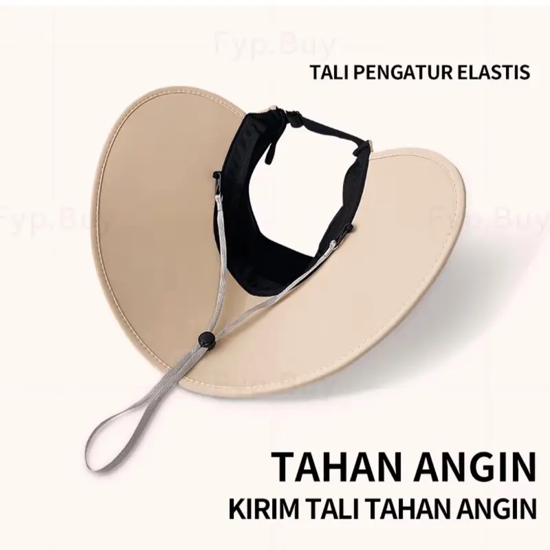 Topi Wanita Melindungi Seluruh Bagian Wajah dari Sinar Matahari UV Saat Aktivitas di Luar Ruangan 4