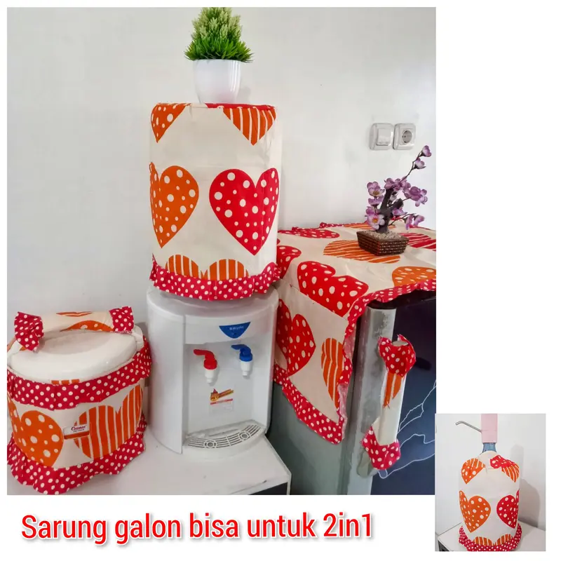 SARUNG GALON TUTUP KULKAS TUTUP MAGICOM ANEKA MOTIF 1