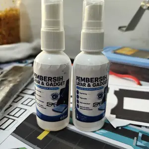 Pembersih Layar Hp Cleaning 60 mL - Cepat Kering Tanpa Residu Aman untuk Layar Bonus Kain Lap Microfiber