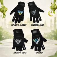 Gambar AP PRO Paket Mudik Motor 3in1 Sarung Tangan Touring owl Masker Buff Balaclava Full Face Anti Panas - Reflective Rainbow, ST Half Finger+Masker, L dari AP PROofficial Kab. Garut 3 Tokopedia