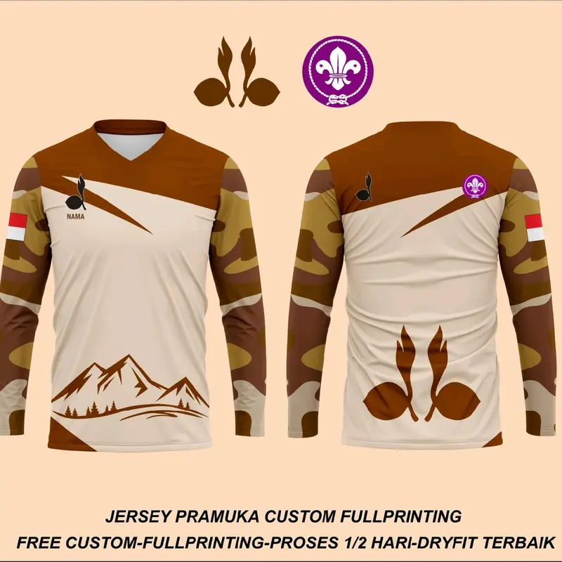 Jersey pramuka custom fullprinting bisa request nama 0