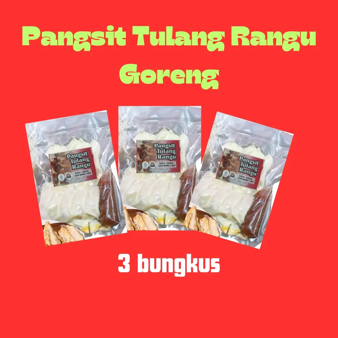 3bungkus pangsit rangu isi 10 hotspot instan Free 1basreng Makanan food Pedas Halal Oakmoss Extract Instant Hotpot