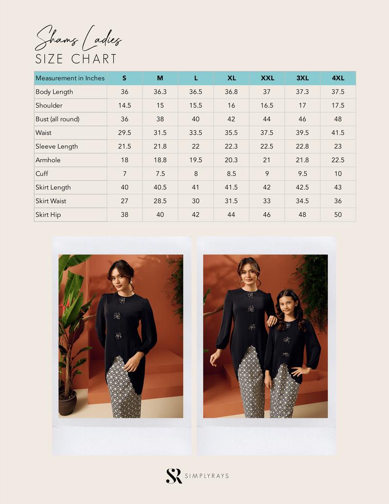 Product Introduction of Marwa Women's Embroidered Kebaya Panjang - Polyblend and Cotton Material 0