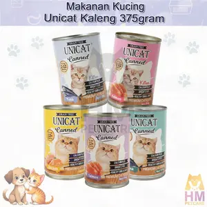 Unicat Makanan Kucing Kaleng 375 Gram Wet Food Can 375gram Untuk Kucing Dewasa Dan Kitten
